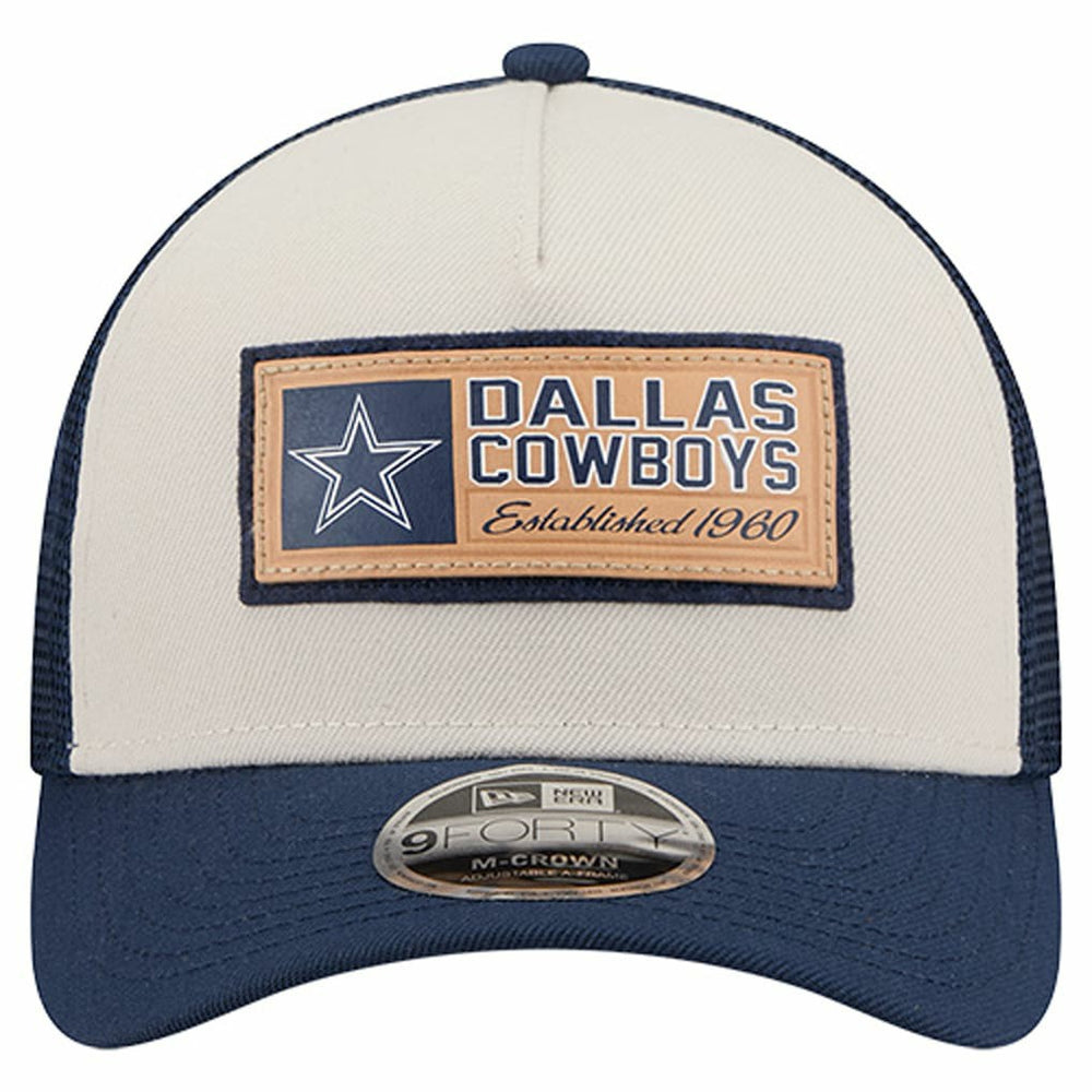 Dallas Cowboys New Era Two-Tone Text 9FORTY M-Crown Adjustable Hat