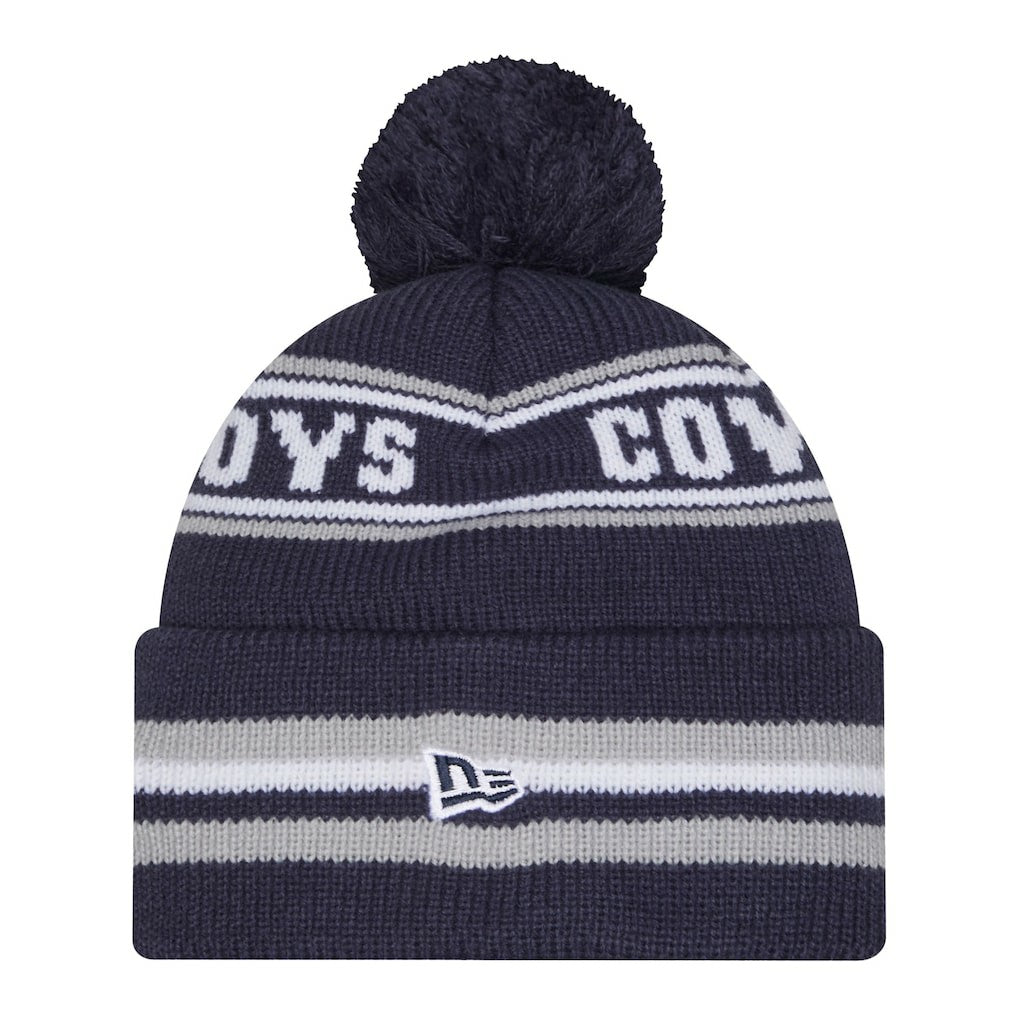 Dallas Cowboys New Era Youth Classic Cuffed Knit Hat with Pom