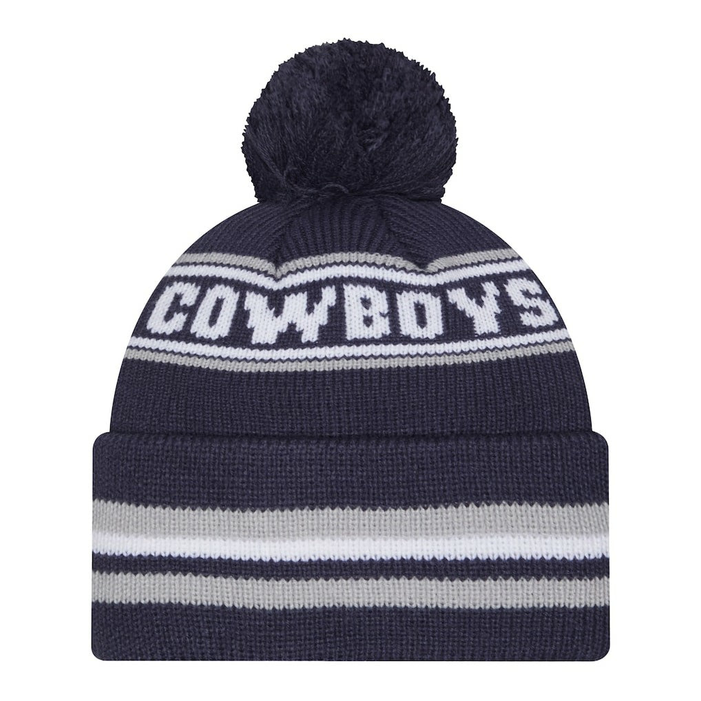 Dallas Cowboys New Era Youth Classic Cuffed Knit Hat with Pom
