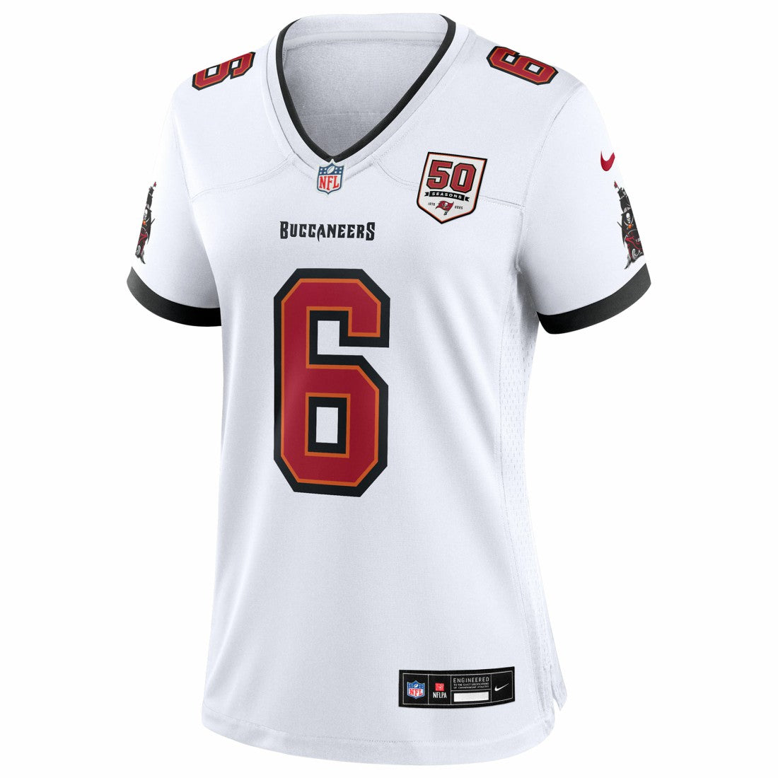 Tampa Bay Buccaneers Nike Baker Mayfield  Women's 50th Season White Game Jersey