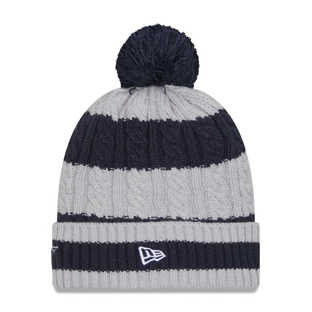 Dallas Cowboys New Era Women's Braided Cuffed Knit Hat with Pom