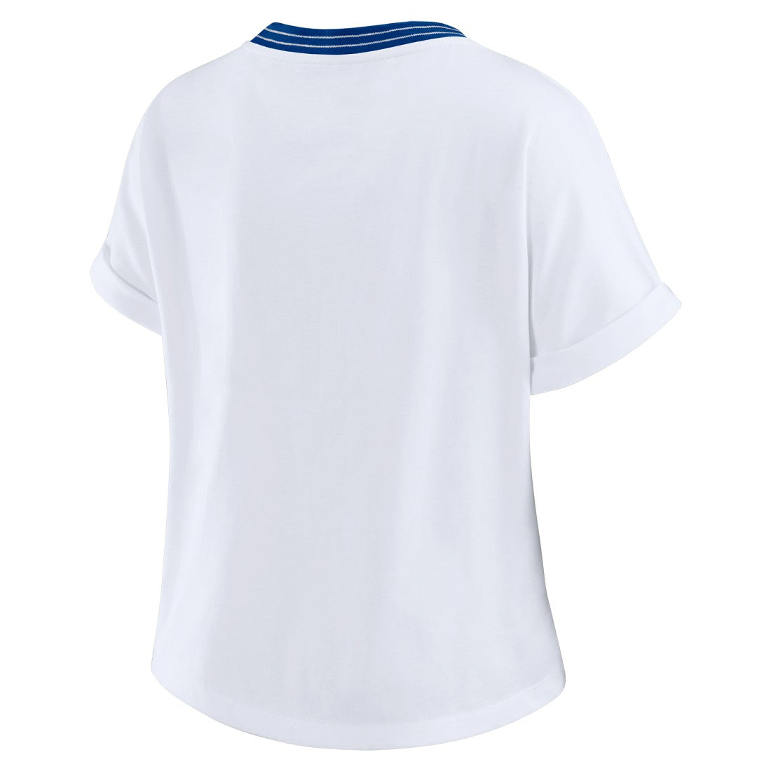 Seattle Seahawks  WEAR by Erin Andrews Women's Cropped Center Stripe Dolman T-Shirt