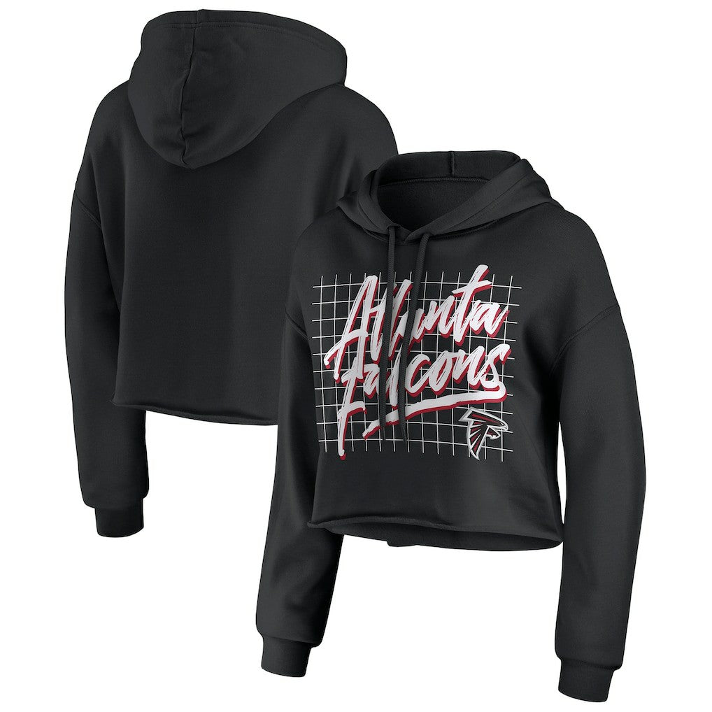 Atlanta Falcons  WEAR by Erin Andrews Women's Domestic Cropped Pullover Hoodie