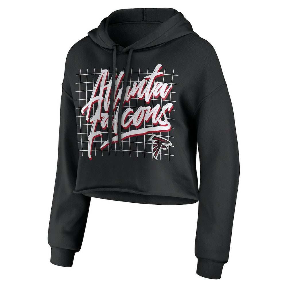 Atlanta Falcons  WEAR by Erin Andrews Women's Domestic Cropped Pullover Hoodie