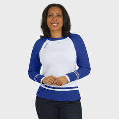 Los Angeles Rams  WEAR by Erin Andrews Women's Colorblock Raglan Sweater