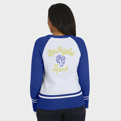 Los Angeles Rams  WEAR by Erin Andrews Women's Colorblock Raglan Sweater