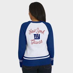 New York Giants  WEAR by Erin Andrews Women's Colorblock Raglan Sweater