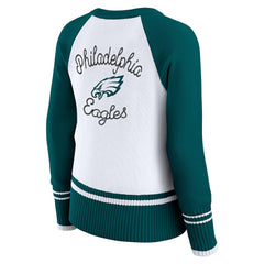 Philadelphia Eagles  WEAR by Erin Andrews Women's Colorblock Raglan Sweater