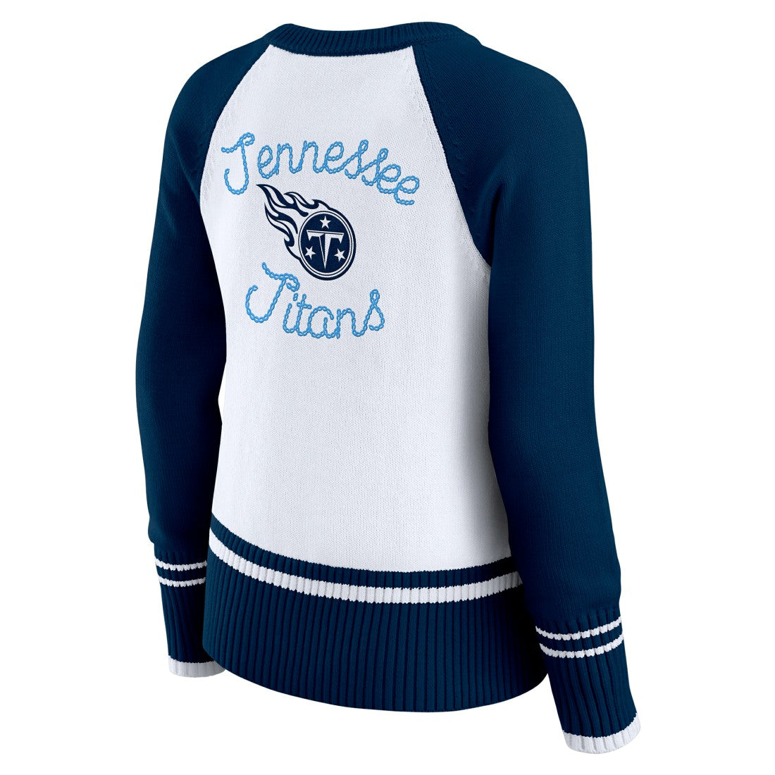 Tennessee Titans  WEAR by Erin Andrews Women's Colorblock Raglan Sweater