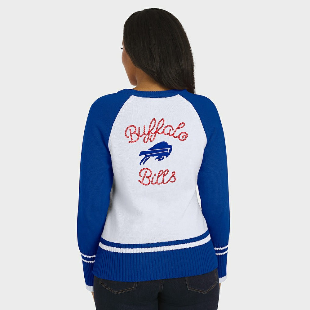 Buffalo Bills  WEAR by Erin Andrews Women's Colorblock Raglan Sweater