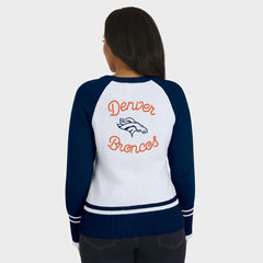 Denver Broncos  WEAR by Erin Andrews Women's Colorblock Raglan Sweater