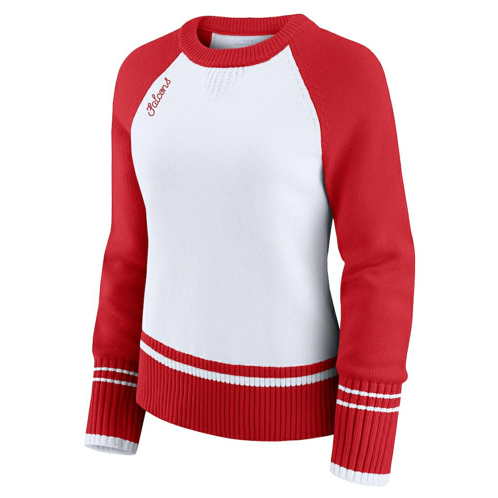 Atlanta Falcons  WEAR by Erin Andrews Women's Colorblock Raglan Sweater