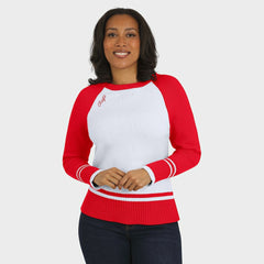 Kansas City Chiefs  WEAR by Erin Andrews Women's Colorblock Raglan Sweater