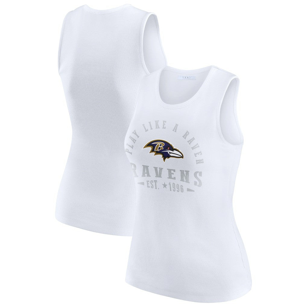 Baltimore Ravens  WEAR by Erin Andrews Women's Ribbed Graphic Tank Top