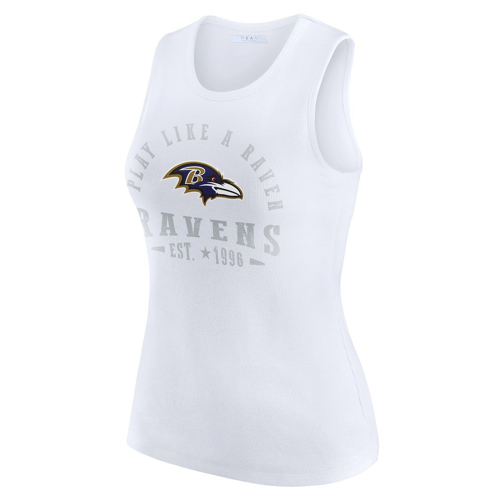 Baltimore Ravens  WEAR by Erin Andrews Women's Ribbed Graphic Tank Top