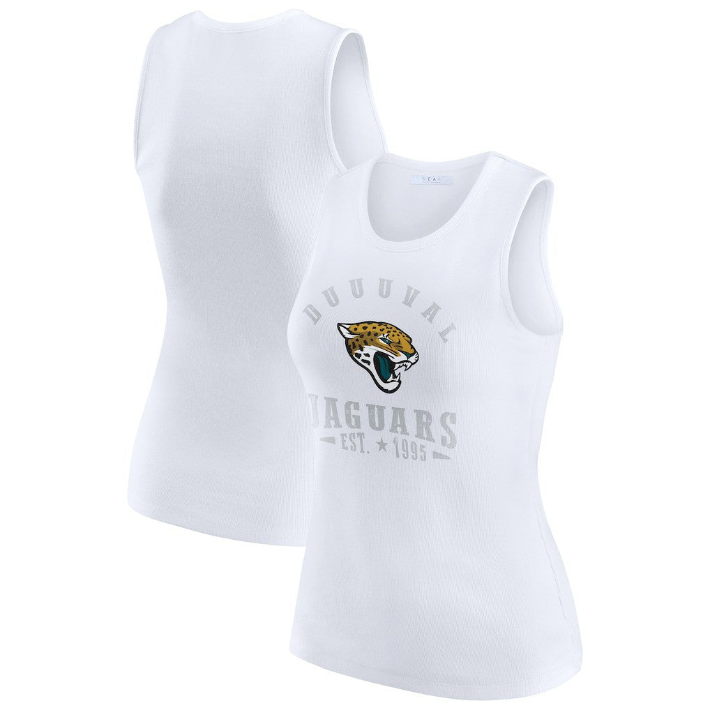 Jacksonville Jaguars  WEAR by Erin Andrews Women's Ribbed Graphic Tank Top