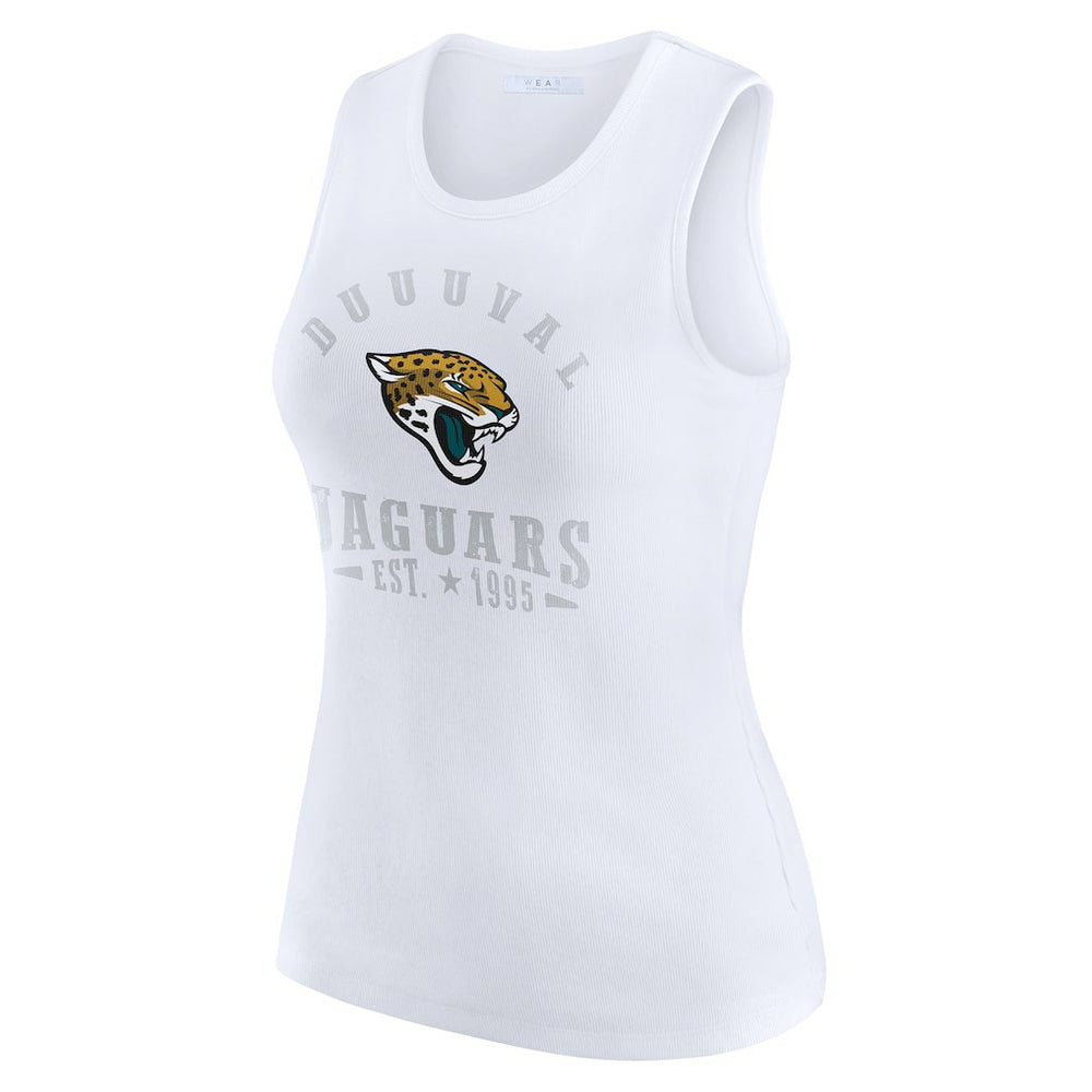 Jacksonville Jaguars  WEAR by Erin Andrews Women's Ribbed Graphic Tank Top