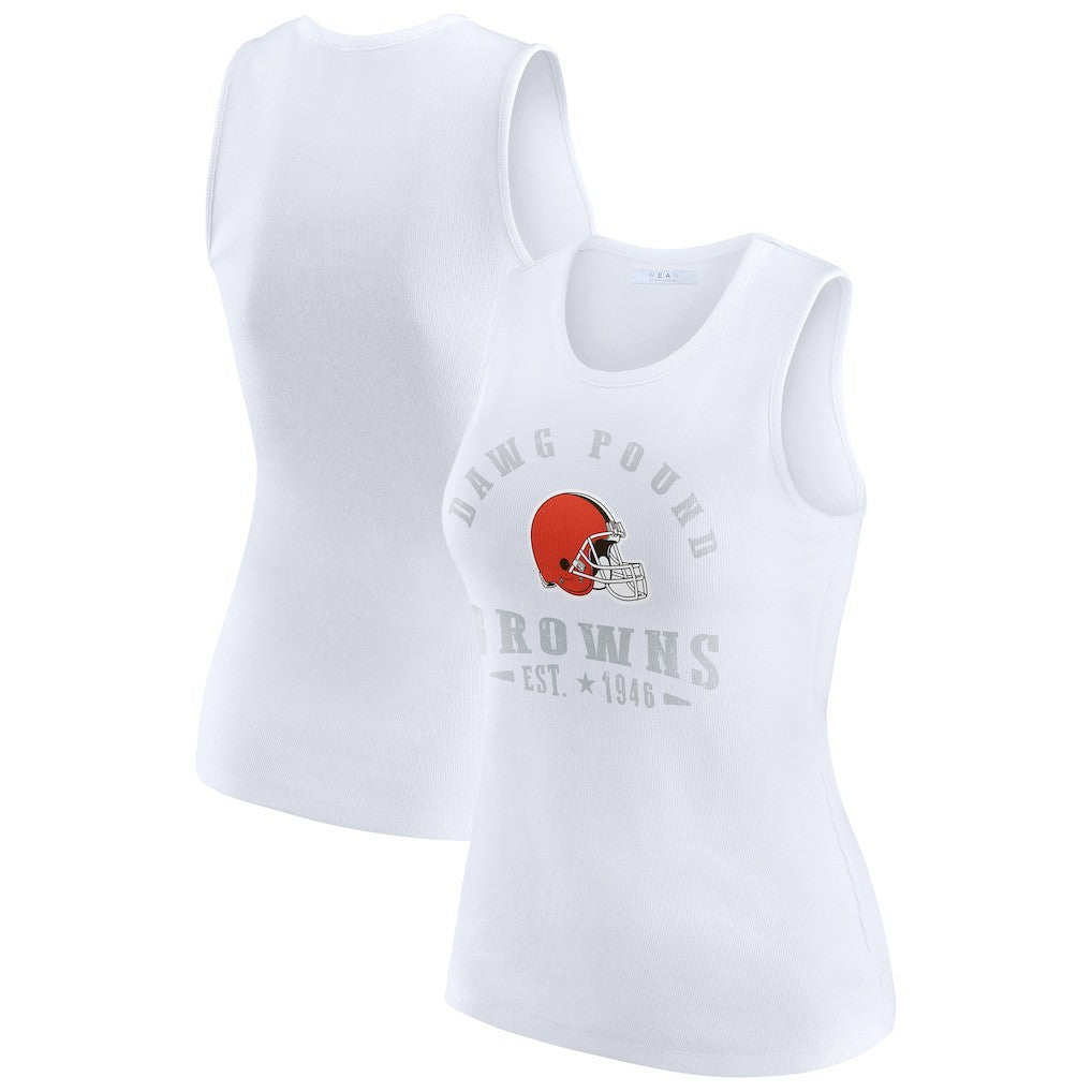 Cleveland Browns  WEAR by Erin Andrews Women's Ribbed Graphic Tank Top