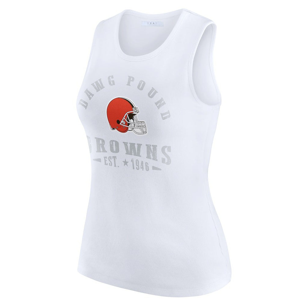 Cleveland Browns  WEAR by Erin Andrews Women's Ribbed Graphic Tank Top