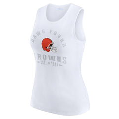 Cleveland Browns  WEAR by Erin Andrews Women's Ribbed Graphic Tank Top