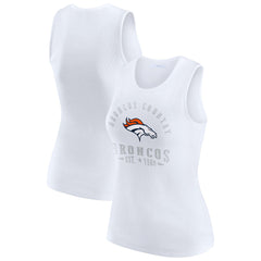 Denver Broncos  WEAR by Erin Andrews Women's Ribbed Graphic Tank Top