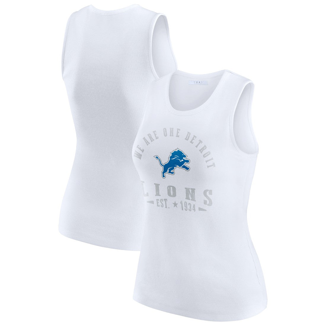 Detroit Lions  WEAR by Erin Andrews Women's Ribbed Graphic Tank Top