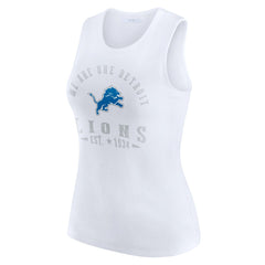 Detroit Lions  WEAR by Erin Andrews Women's Ribbed Graphic Tank Top
