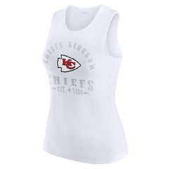 Kansas City Chiefs  WEAR by Erin Andrews Women's Ribbed Graphic Tank Top