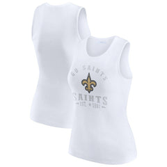 New Orleans Saints  WEAR by Erin Andrews Women's Ribbed Graphic Tank Top