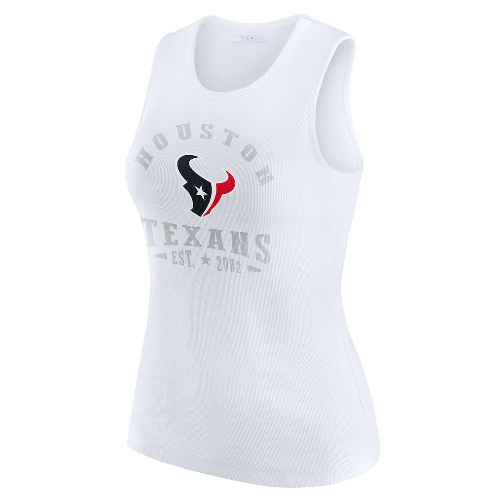 Houston Texans  WEAR by Erin Andrews Women's Ribbed Graphic Tank Top