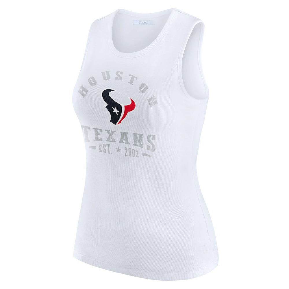 Houston Texans  WEAR by Erin Andrews Women's Ribbed Graphic Tank Top