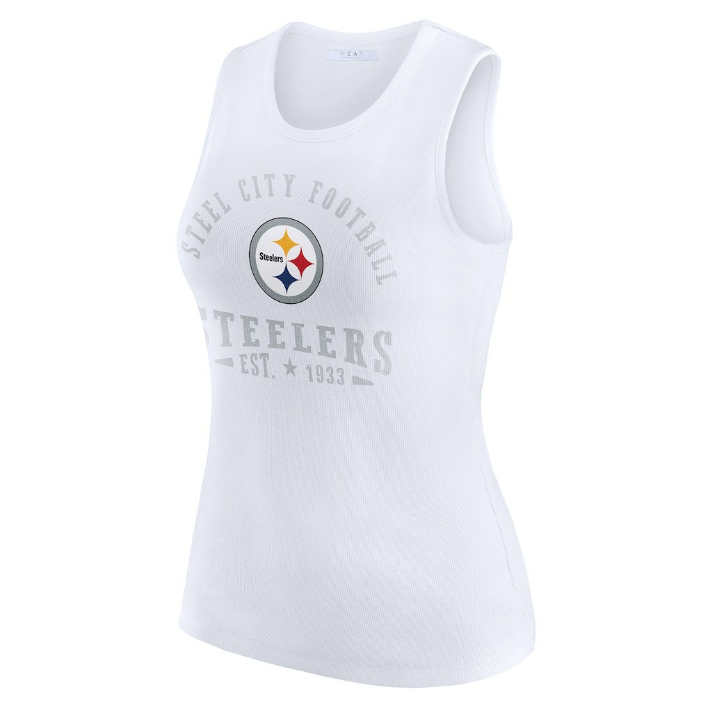 Pittsburgh Steelers  WEAR by Erin Andrews Women's Ribbed Graphic Tank Top