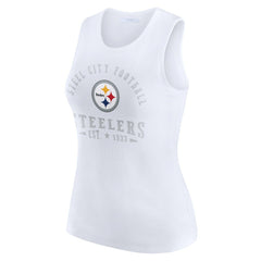 Pittsburgh Steelers  WEAR by Erin Andrews Women's Ribbed Graphic Tank Top