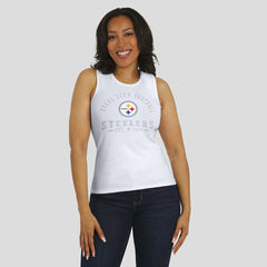 Pittsburgh Steelers  WEAR by Erin Andrews Women's Ribbed Graphic Tank Top