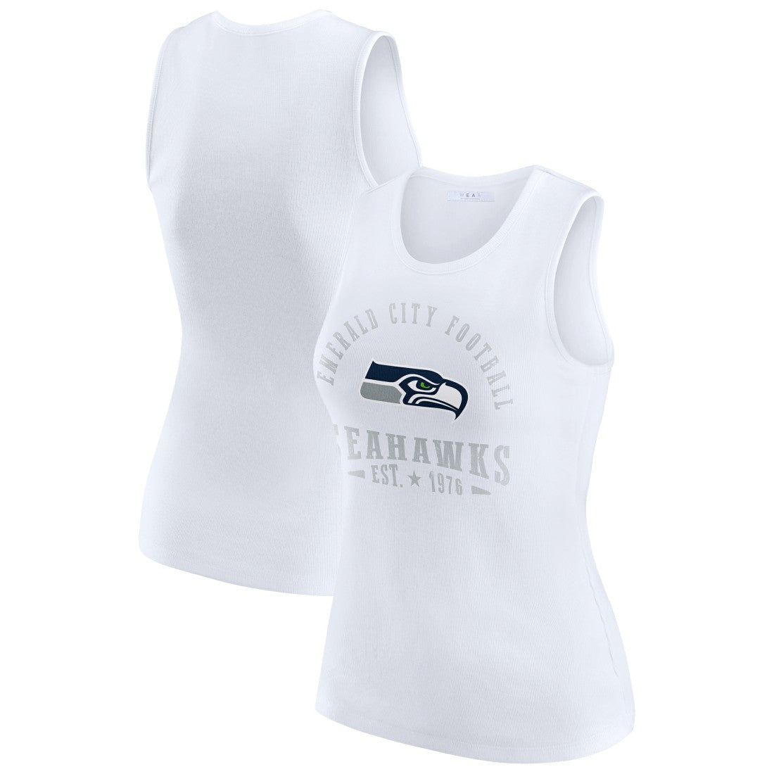 Seattle Seahawks  WEAR by Erin Andrews Women's Ribbed Graphic Tank Top
