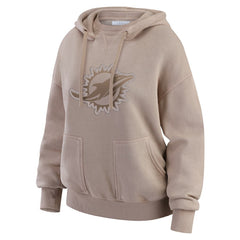 Miami Dolphins  WEAR by Erin Andrews Women's Washed Pullover Crewdie