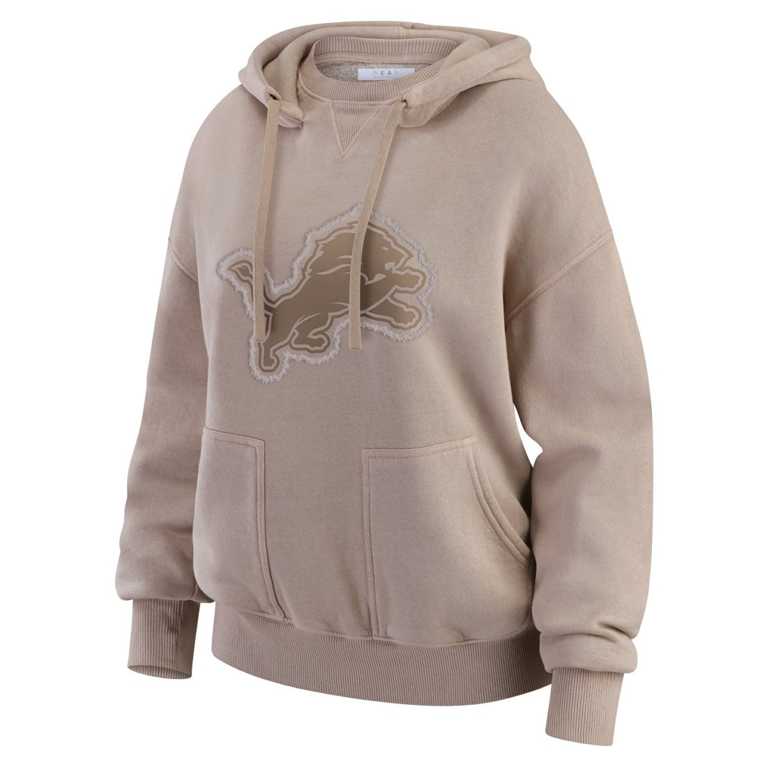 Detroit Lions  WEAR by Erin Andrews Women's Washed Pullover Crewdie