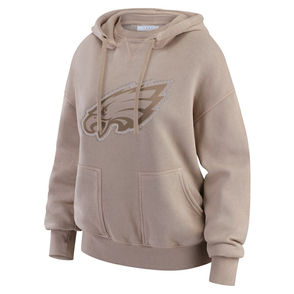 Philadelphia Eagles  WEAR by Erin Andrews Women's Washed Pullover Crewdie