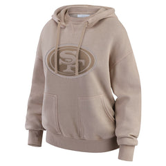 San Francisco 49ers  WEAR by Erin Andrews Women's Washed Pullover Crewdie