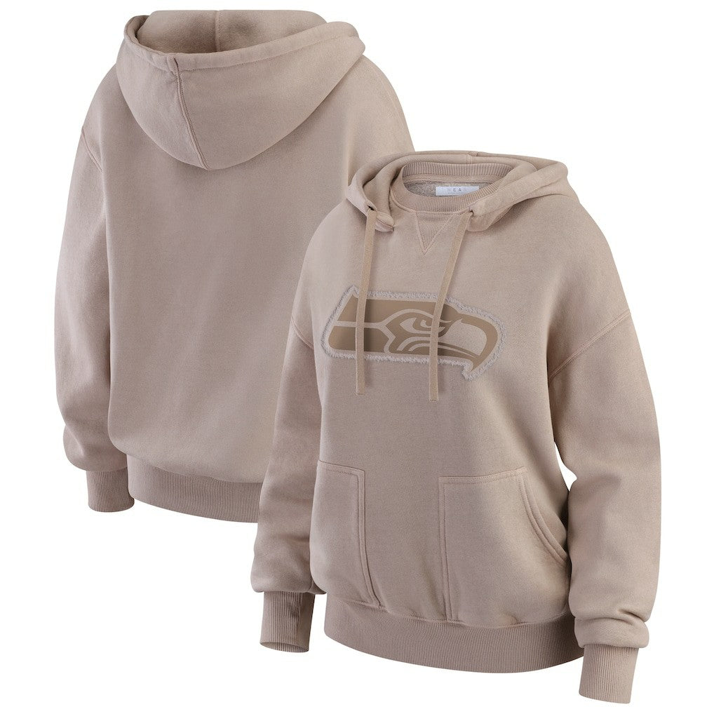 Seattle Seahawks  WEAR by Erin Andrews Women's Washed Pullover Crewdie