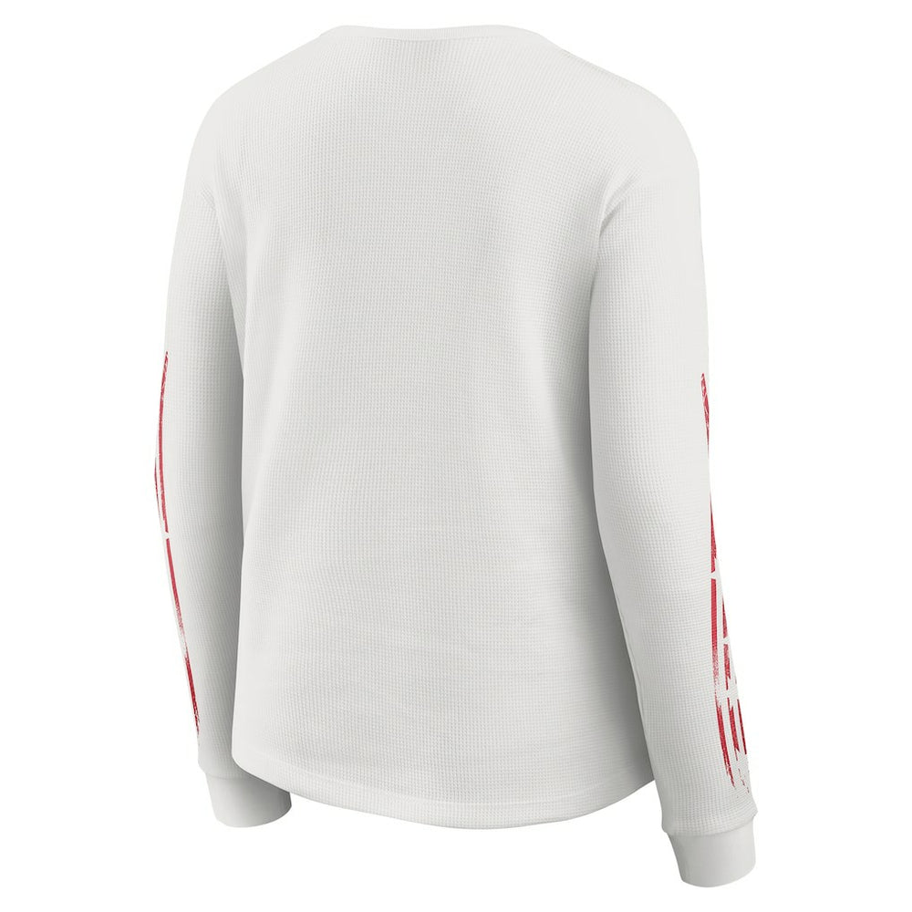 Kansas City Chiefs  WEAR by Erin Andrews Women's Graphic Waffle Long-Sleeve T-Shirt