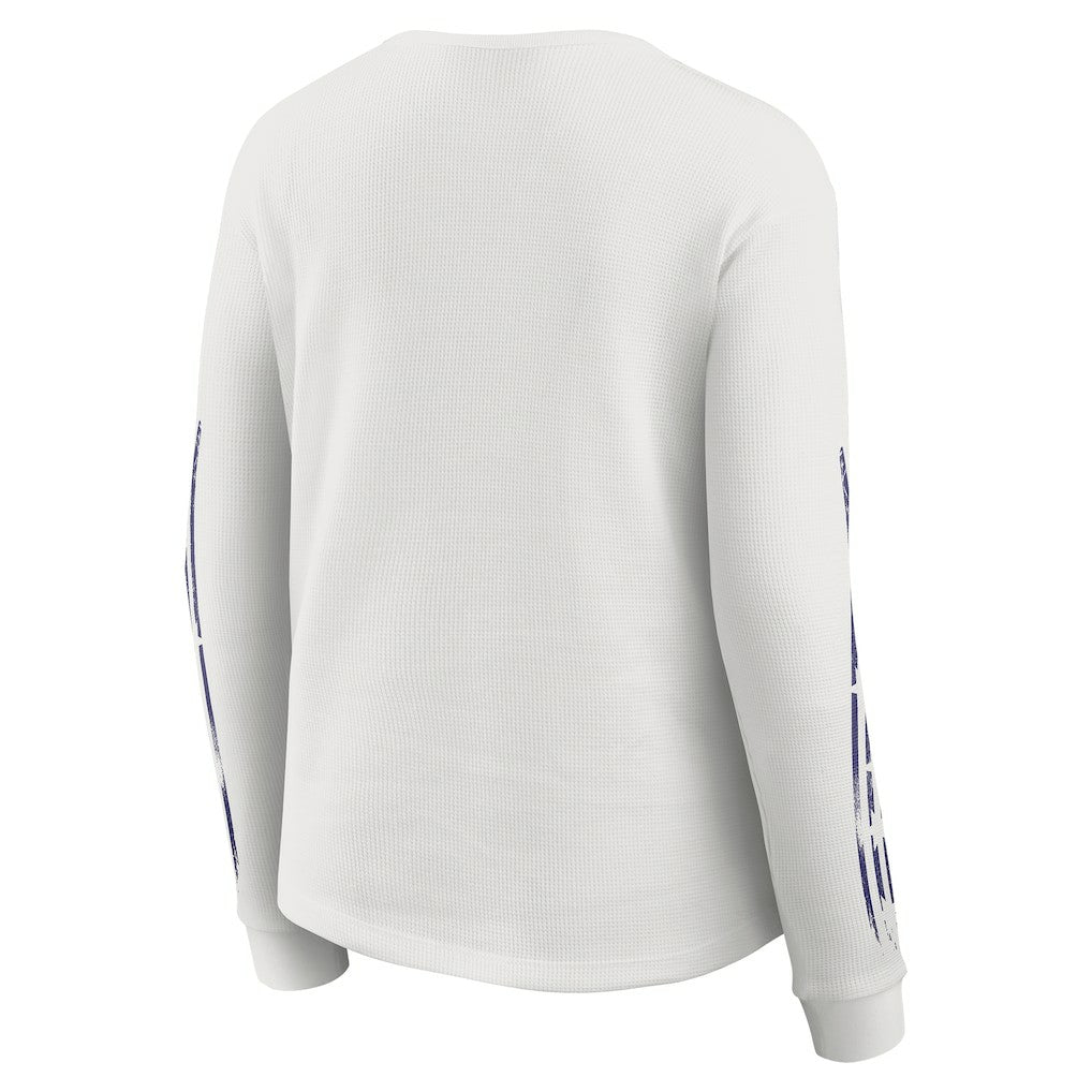 Baltimore Ravens  WEAR by Erin Andrews Women's Graphic Waffle Long-Sleeve T-Shirt