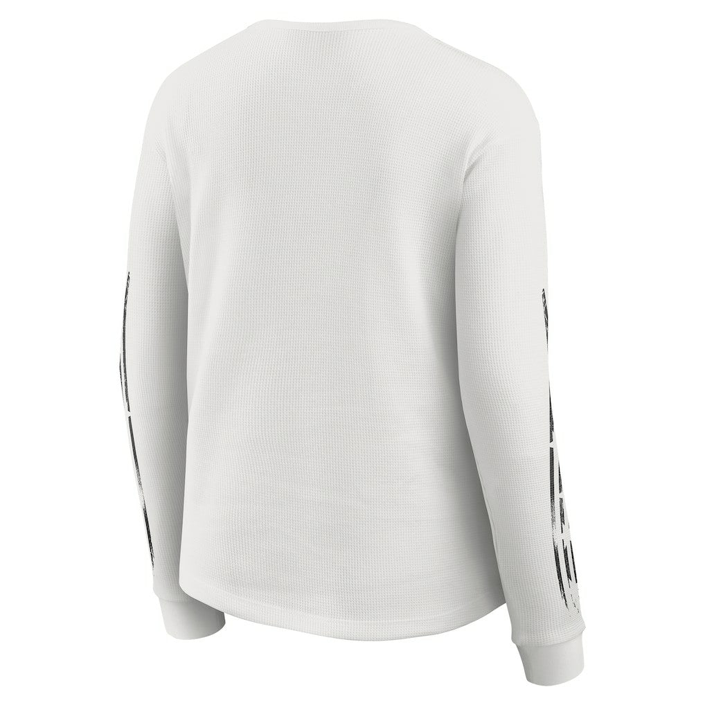 Cincinnati Bengals  WEAR by Erin Andrews Women's Graphic Waffle Long-Sleeve T-Shirt