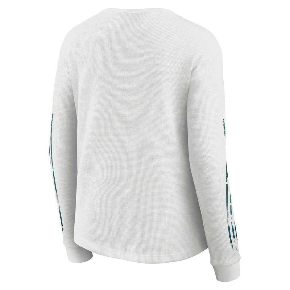 Philadelphia Eagles  WEAR by Erin Andrews Women's Graphic Waffle Long-Sleeve T-Shirt