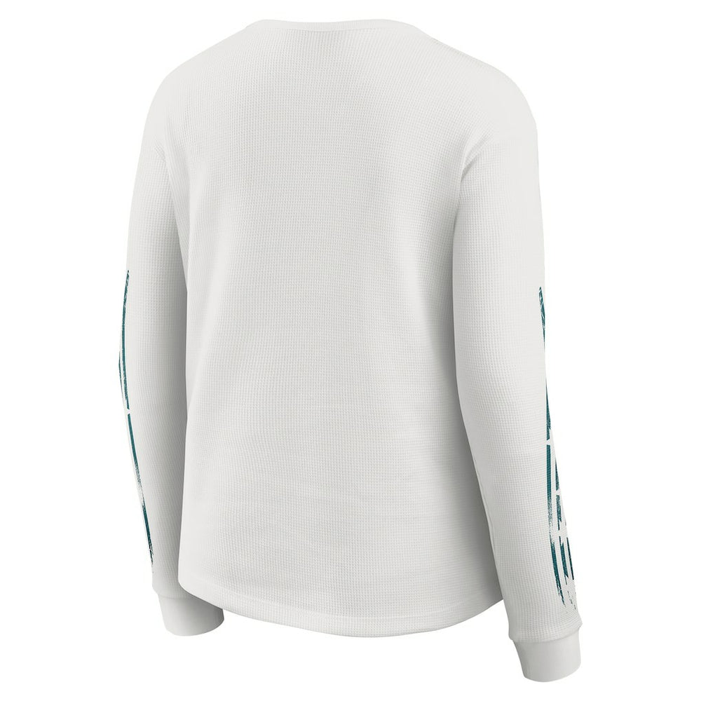 Philadelphia Eagles  WEAR by Erin Andrews Women's Graphic Waffle Long-Sleeve T-Shirt