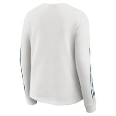 Philadelphia Eagles  WEAR by Erin Andrews Women's Graphic Waffle Long-Sleeve T-Shirt