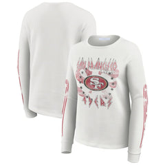 San Francisco 49ers  WEAR by Erin Andrews Women's Graphic Waffle Long-Sleeve T-Shirt