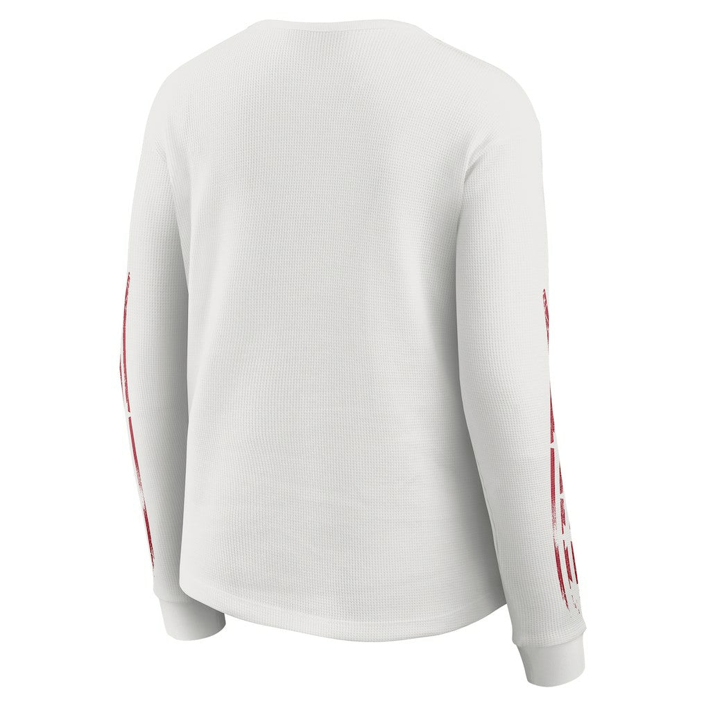San Francisco 49ers  WEAR by Erin Andrews Women's Graphic Waffle Long-Sleeve T-Shirt