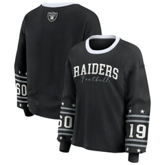 Las Vegas Raiders  WEAR by Erin Andrews Women's Sport Long-Sleeve T-Shirt