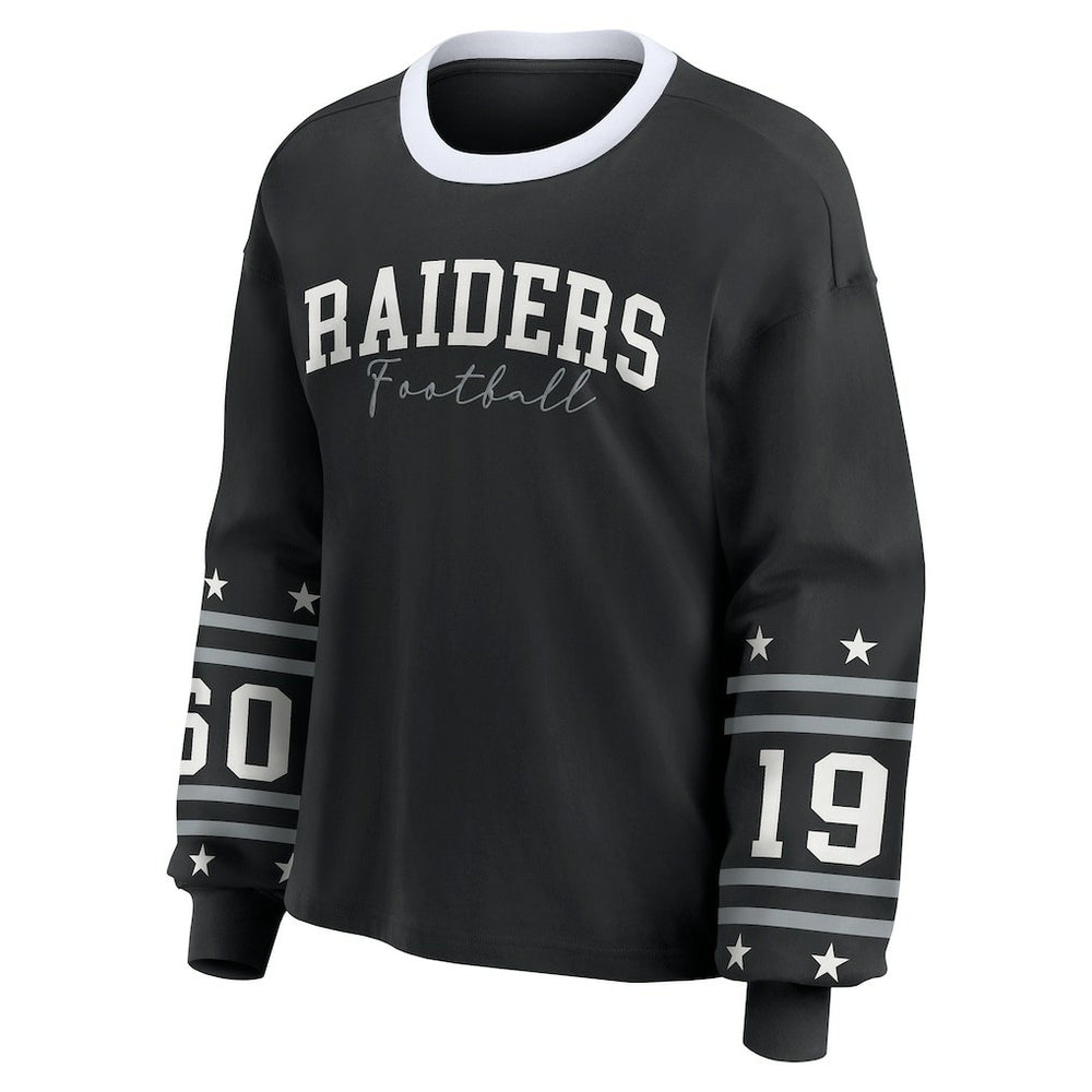 Las Vegas Raiders  WEAR by Erin Andrews Women's Sport Long-Sleeve T-Shirt